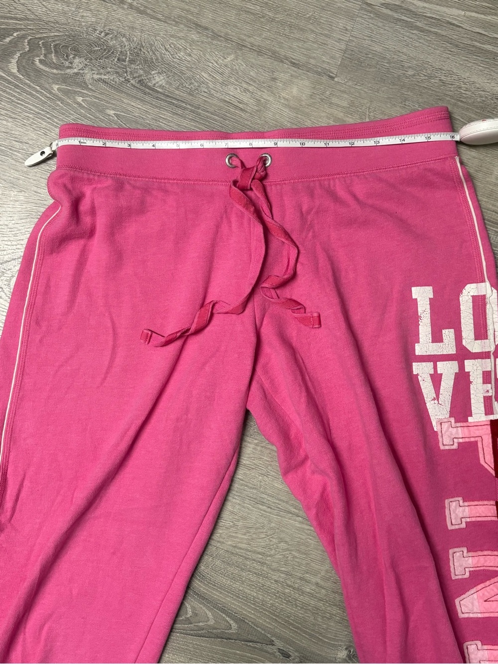 Vintage PINK Victoria's Secret Graphic Sweatpants - Picture 6 of 7